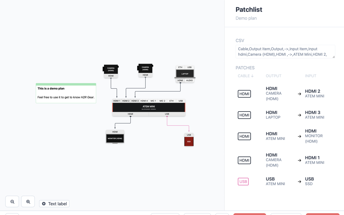 An opened Patchlist